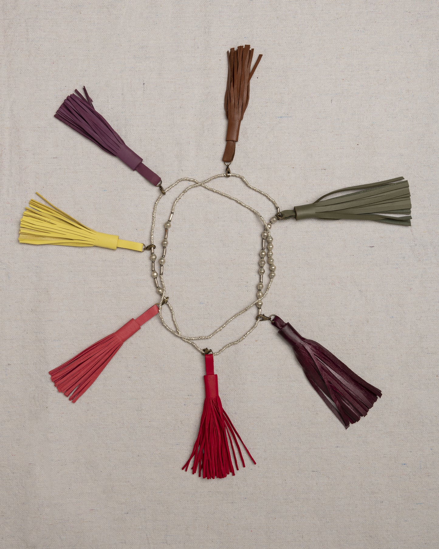 Leather Tassels with Hooks