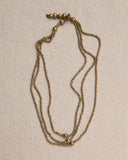 Yadi Three Strand Ammunition Necklace with Single Dot