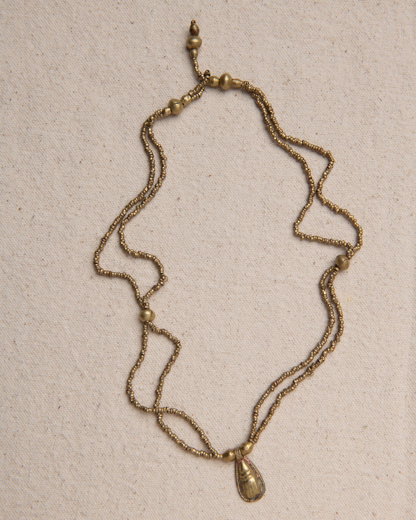 Lala Double Strand Ammunition Necklace with Drop Charm