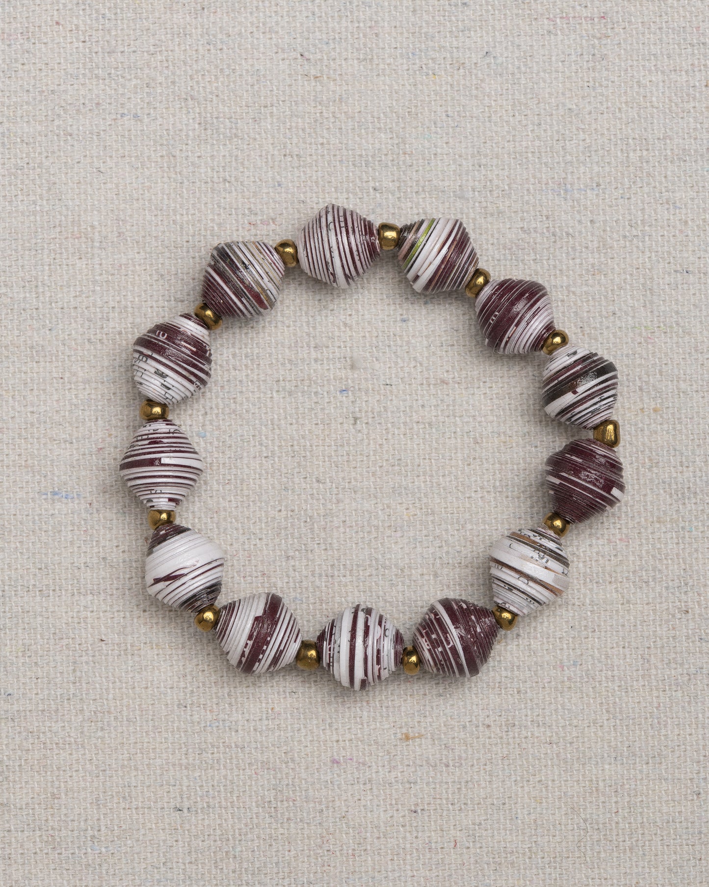 Paper Bead Bracelet - Texas A&M