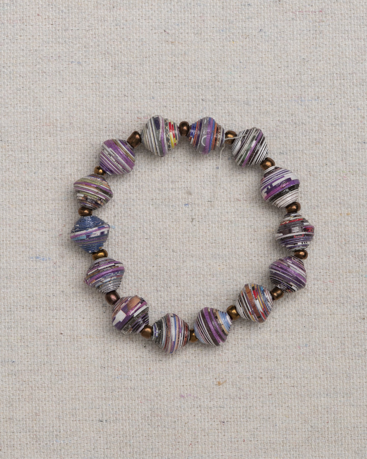 Paper Bead Bracelet - TCU