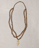 Mahelet 32" Double Necklace with Orthodox Cross