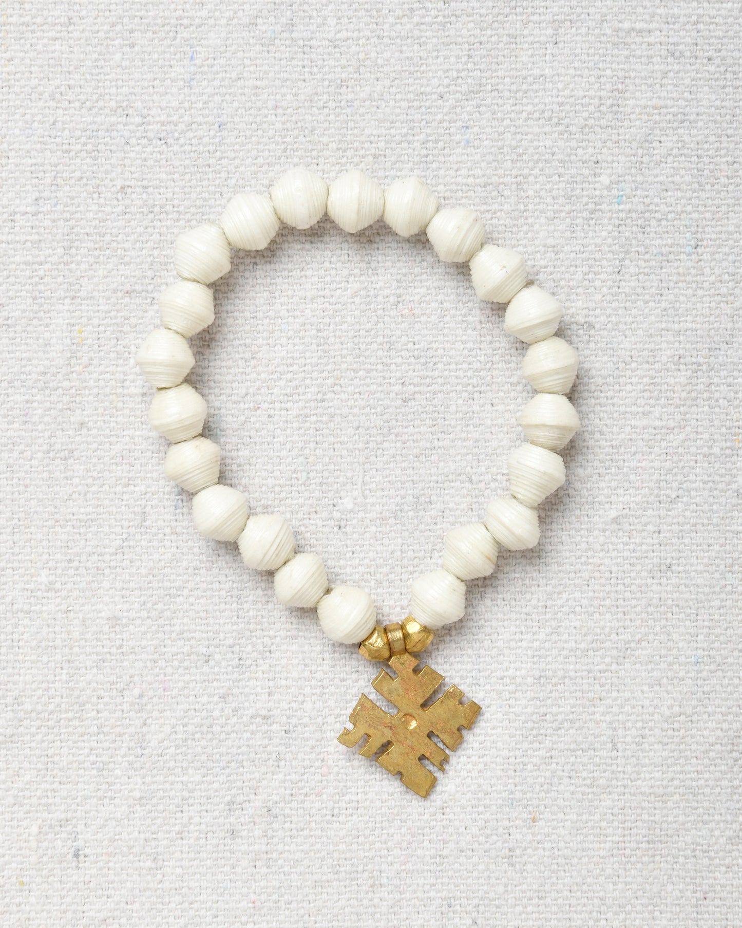 Mini Paper Bracelet with Cross Charm