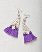 Earrings Triangle with Tassels