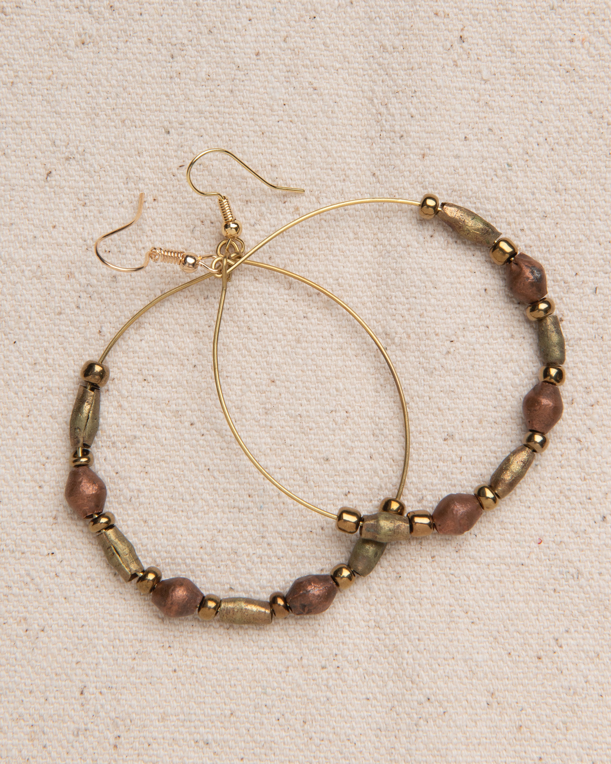 Hoop Earrings with upcycled ammunition