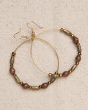 Hoop Earrings with upcycled ammunition